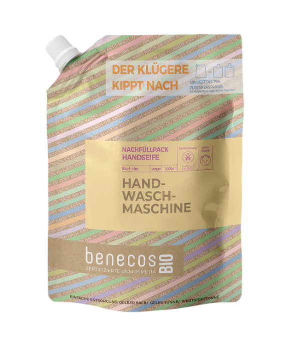 benecosBio Nachfüllbeutel 1000 ml Handseife - Handwaschmaschine