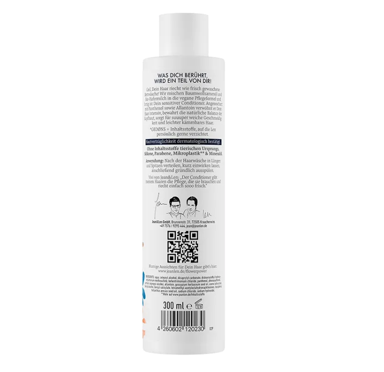 Jean & Len Sensitive Conditioner Hafermilch & Baumwolle