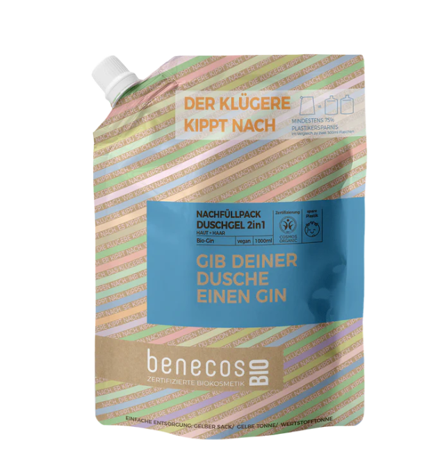 benecosBio Nachfüllbeutel - Gib deiner Dusche einen Gin (verschiedene Mengen)