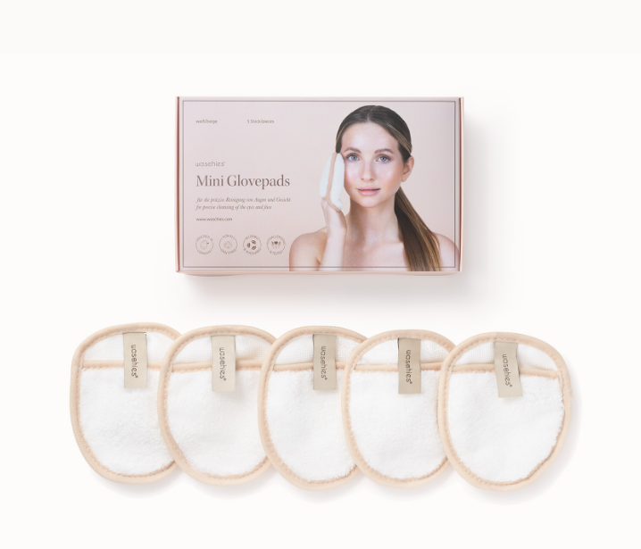 NEUHEIT: waschies Mini Handschuhpads Beige 5er-Set