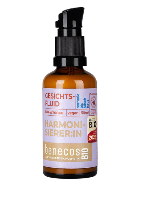 BENECOS I GRN Gesichtsfluid HARMONISIERERIN mit Bio-Wildrose