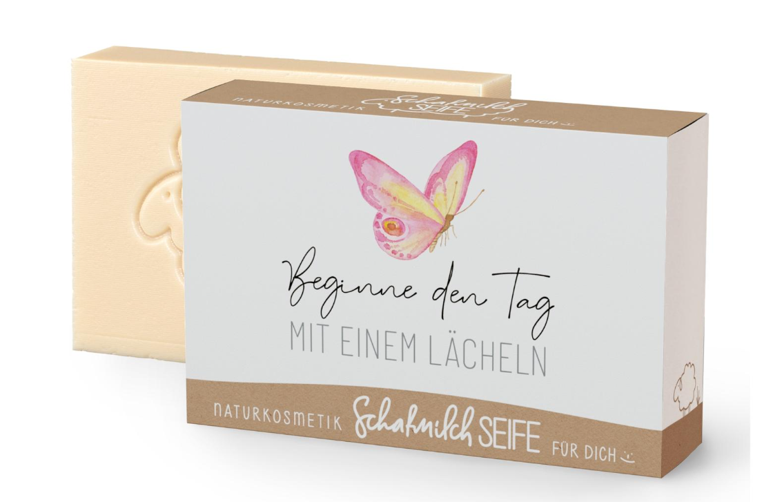 Naturkosmetik Schafmilchseife für dich :-) - Sternseife mit Weihnachtsgrüßen