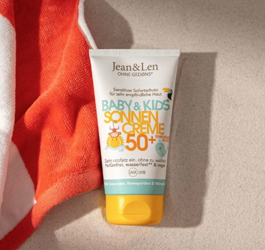 Jean & Len Sensitive Sonnencreme Baby & Kids LSF 50+, 150ml