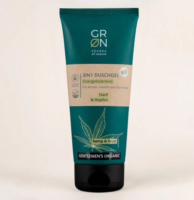 GRN Gentlemen - 3IN1 Body Wash Energetisierend Bio-Hanf & Bio-Hopfen
