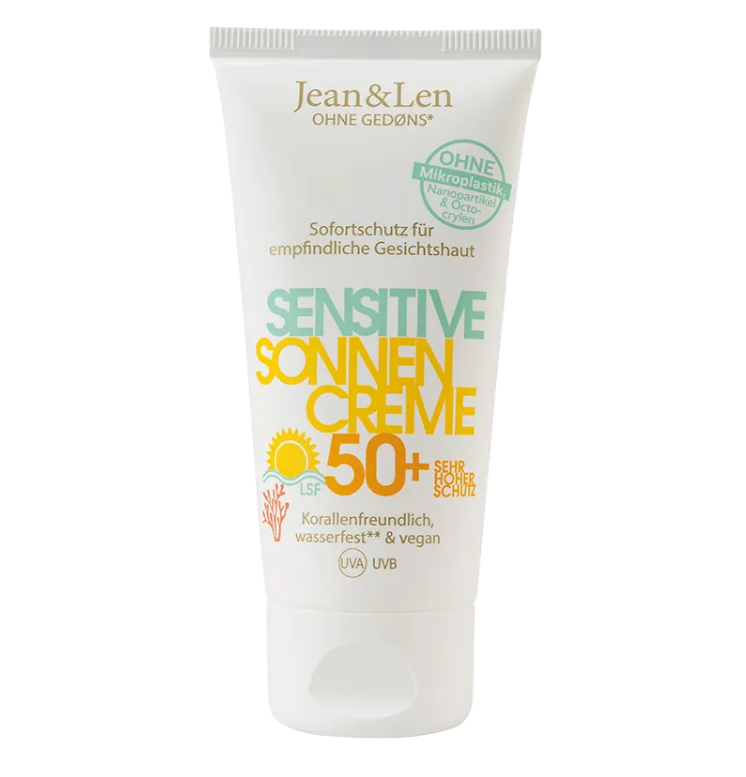 Jean & Len Sensitiv Sonnencreme Gesicht LSF 50+, 50 ml - Einführungspreis!!!