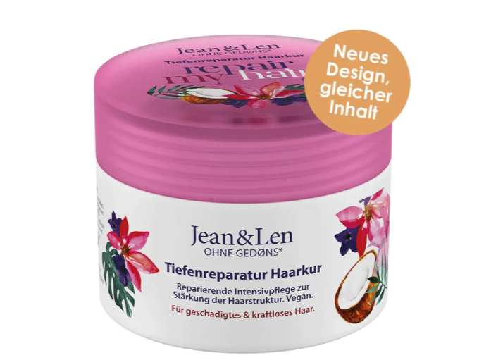 Jean & Len Frische Tiefenreparatur Haarkur Kokosöl/Macadamia