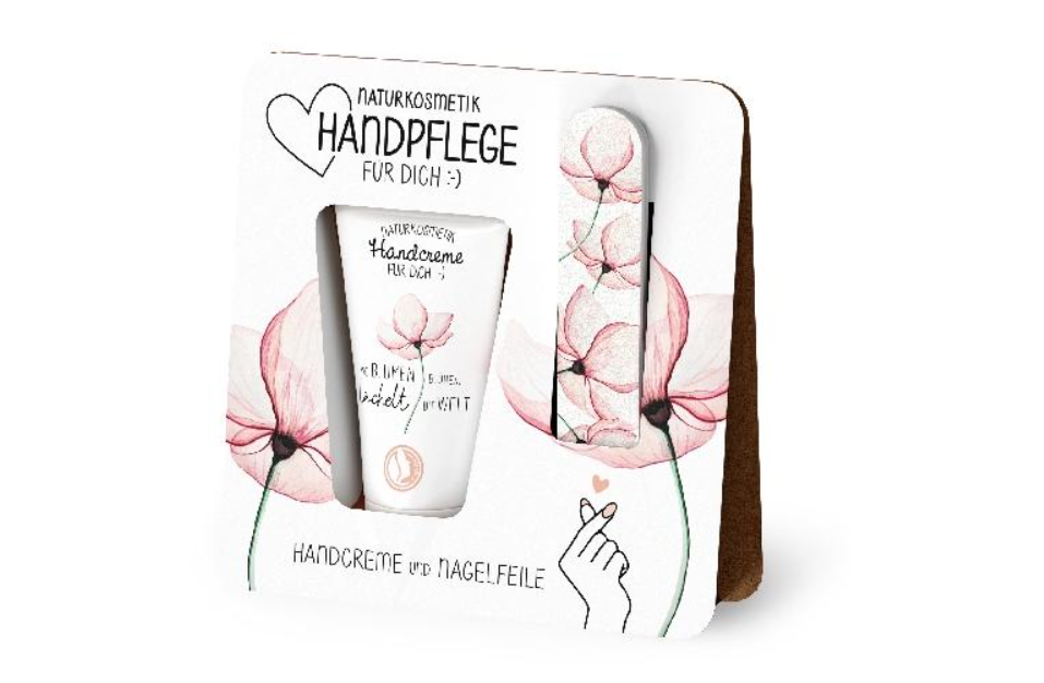 Naturkosmetik Handpflege für dich :-)  (Handpflege-Set mit Handcreme & Nagelfeile, verschiedene)