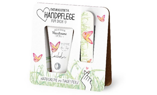 Naturkosmetik Handpflege für dich :-)  (Handpflege-Set mit Handcreme & Nagelfeile, verschiedene)