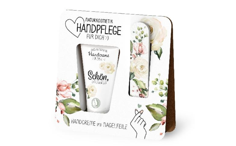 Naturkosmetik Handpflege für dich :-)  (Handpflege-Set mit Handcreme & Nagelfeile, verschiedene)