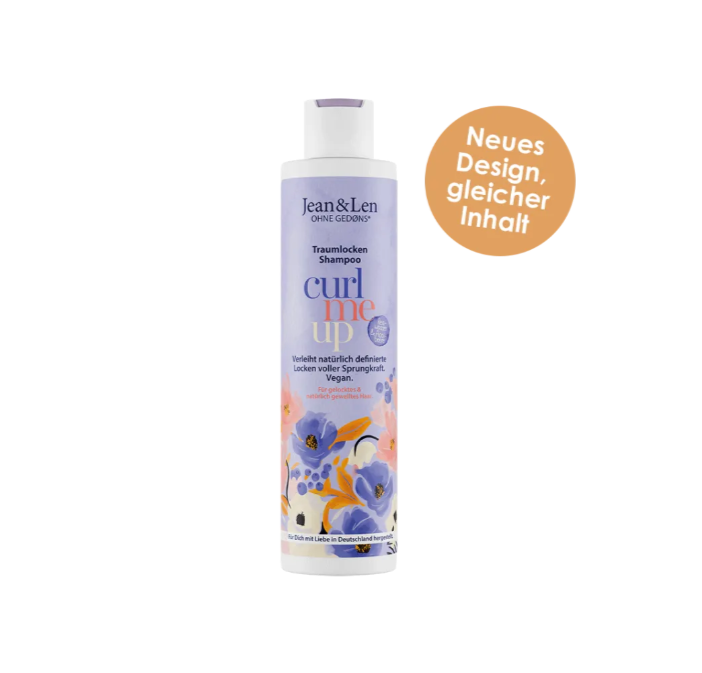 Jean & Len Aufbau "Curl me up" Traumlocken Shampoo Reiswasser & Acaibeere