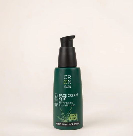 GRN Gentlemen - Q10 Gesichtscreme straffende Pflege Bio-Hanf & Bio-Hopfen