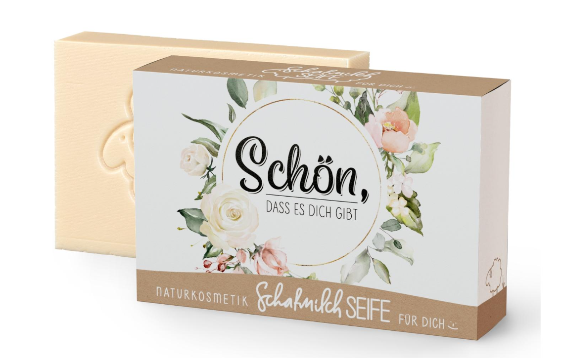 Naturkosmetik Schafmilchseife für dich :-)  (verschiedene Sprüche)