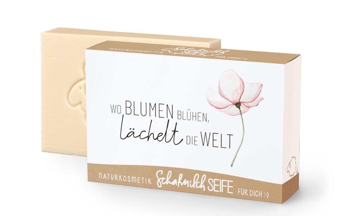 Naturkosmetik Schafmilchseife für dich :-)  (verschiedene Sprüche)