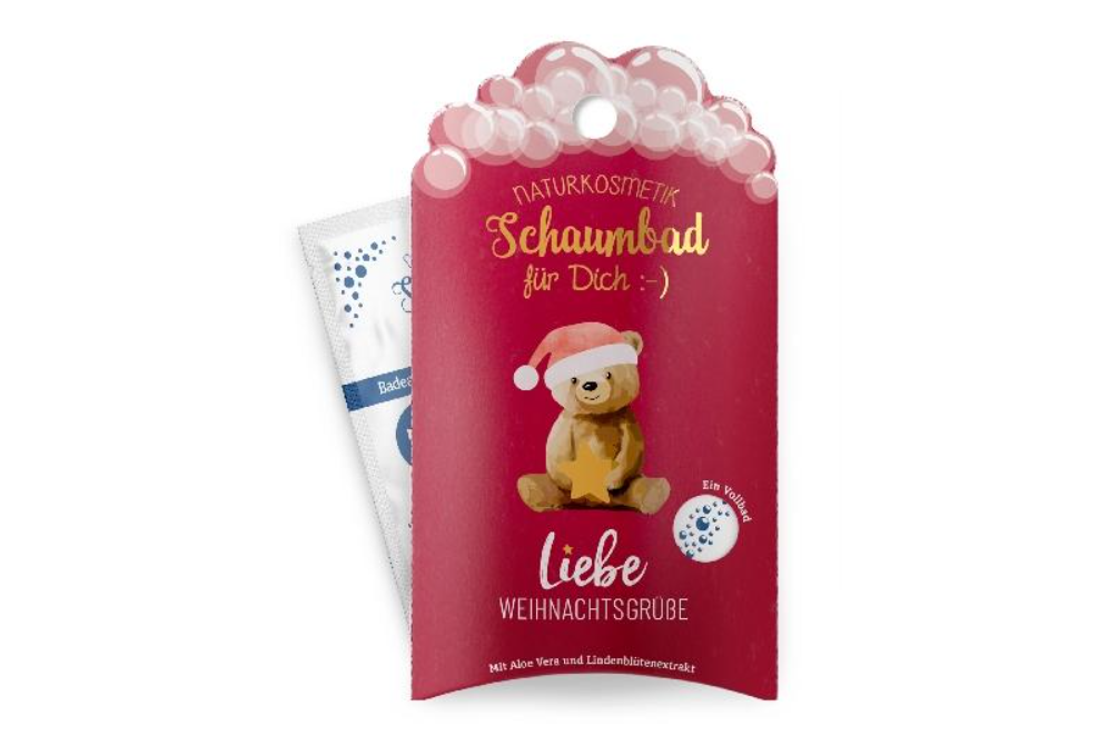 La Vida Weihnachtsbadewanne für dich - Schaumbad 40 ml mit verschiedenen Botschaften