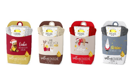La Vida Weihnachtliche Wellnessdusche für dich :-) - Set mit verschiedenen Botschaften