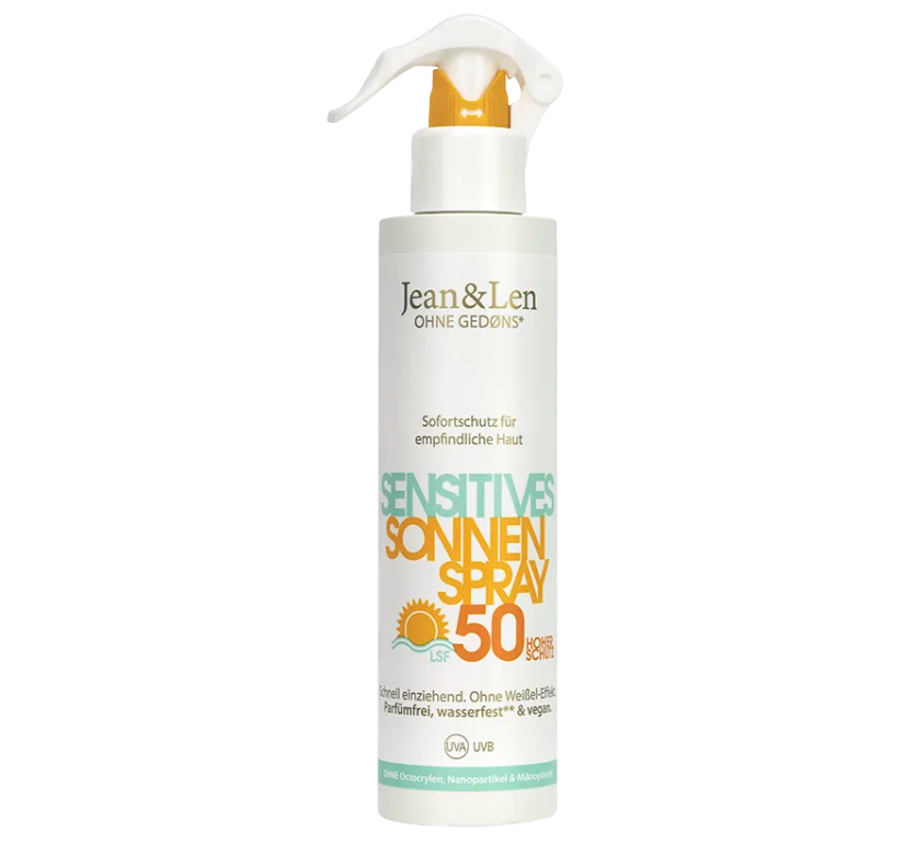 Jean & Len Sensitives Sonnenspray LSF 50, 250 ml - Einführungspreis!!!