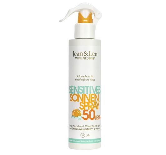 Jean & Len Sensitives Sonnenspray LSF 50, 250 ml - Einführungspreis!!!