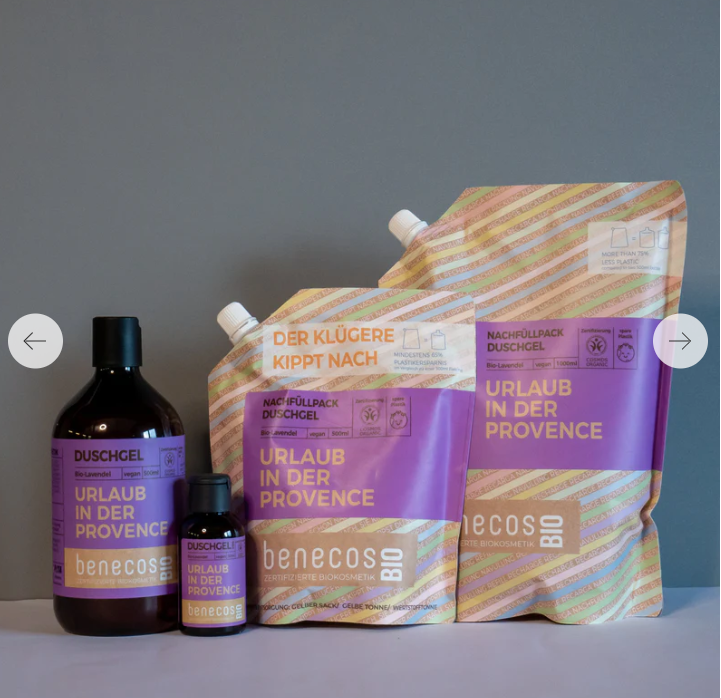 benecosBio Duschgel Bio-Lavendel - Urlaub in der Provence