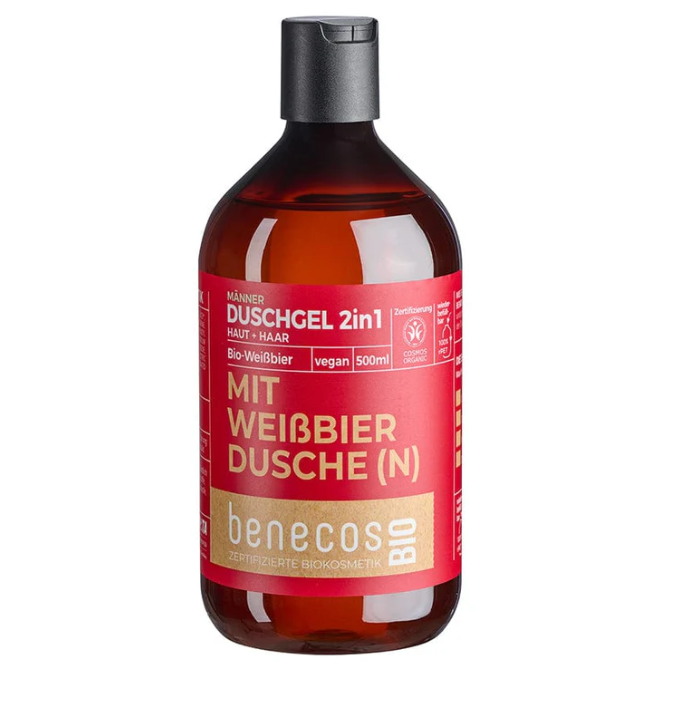benecosBio Shampoo & Duschgel 2in1 Bio-Weißbier - Mit Weißbier dusche(n)